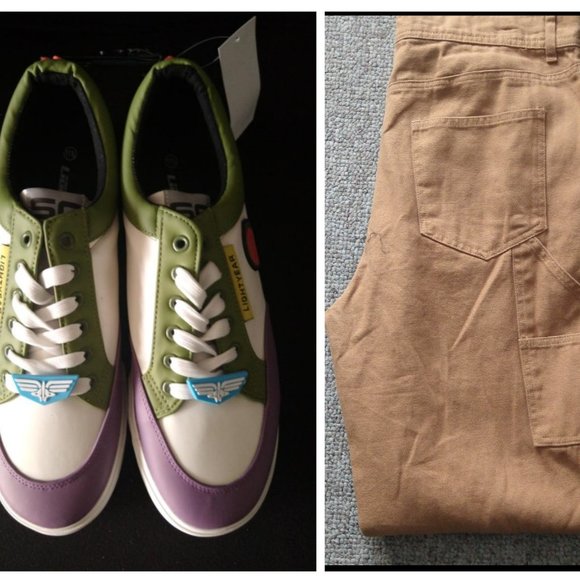 Trailblazer Brown Pants and Buzz light-year fashion sneakers